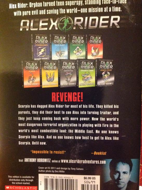 Scorpia Rising - Anthony Horowitz (Scholastic Inc. - Paperback) book collectible [Barcode 9780545454117] - Main Image 2