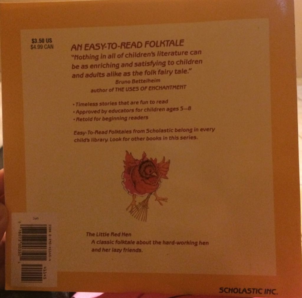 Little Red Hen, The - Lucinda McQueen (Scholastic Inc. - Paperback) book collectible [Barcode 9780590411455] - Main Image 2