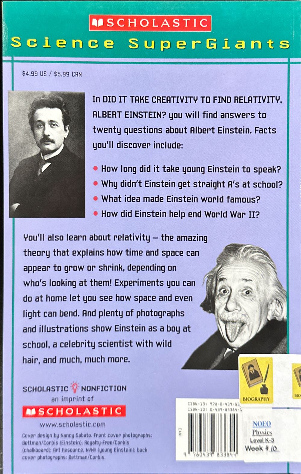 Did It Take Creativity To Find Relativity, Albert Einstein? - Melvin Berger (Scholastic Nonfiction - Paperback) book collectible [Barcode 9780439833844] - Main Image 3