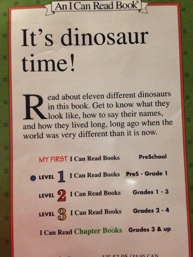 Dinosaur Time - Peggy Parish (A Harper Trophy Book - Paperback) book collectible [Barcode 9780064440370] - Main Image 2