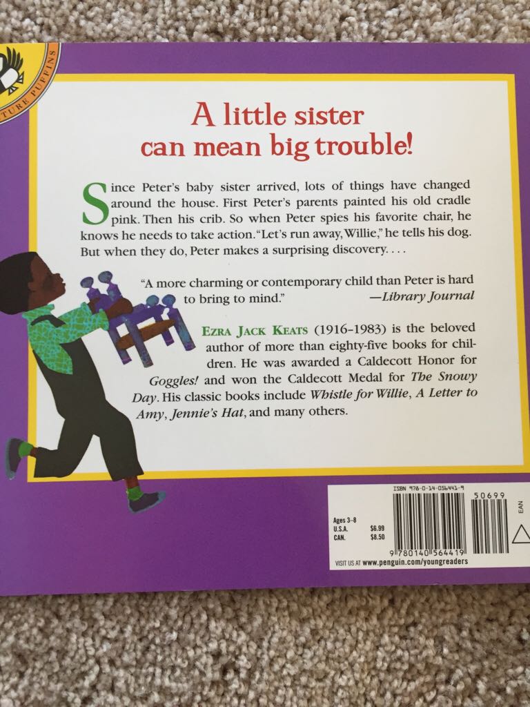 Peter’s Chair - Ezra Jack Keats (Puffin - Paperback) book collectible [Barcode 9780140564419] - Main Image 2