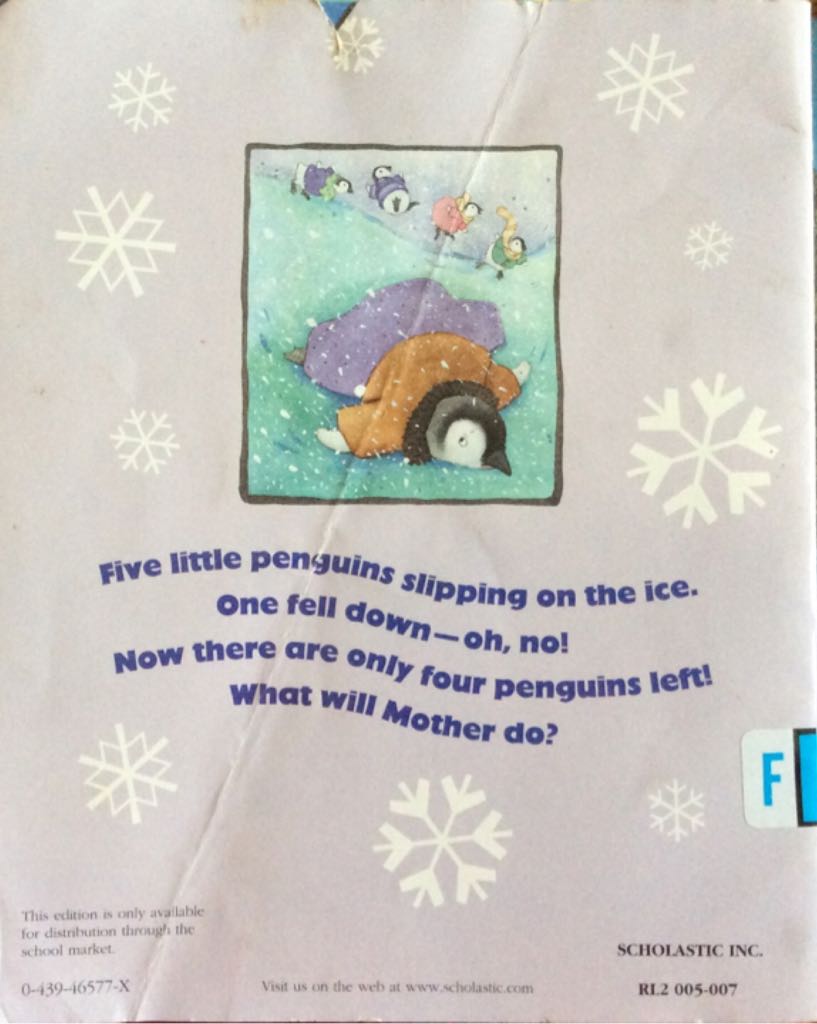 Five Little Penguins Slipping On The Ice - Steve Metzger (Scholastic - Paperback) book collectible [Barcode 9780439465779] - Main Image 2