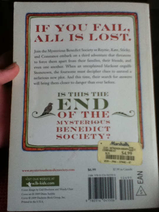 The Mysterious Benedict Society and The Prisoner’s Dilemma, 3 - Trenton Lee Stewart (Little Brown - Paperback) book collectible [Barcode 9780316045506] - Main Image 2
