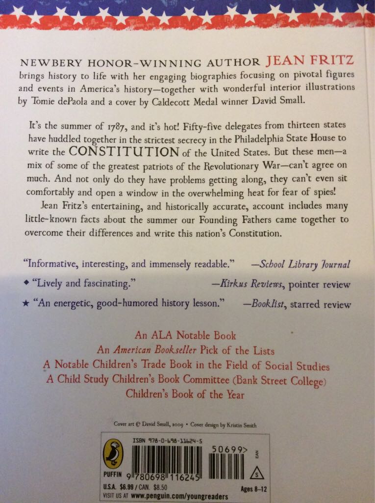 Shh! We’re Writing The Constitution - Jean Fritz (Bearport Publishing) book collectible [Barcode 9780698116245] - Main Image 2