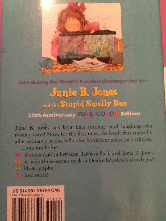 Junie B. Jones And The Stupid Smelly Bus - Barbara Park (Random House Books for Young Readers) book collectible [Barcode 9780375868412] - Main Image 2