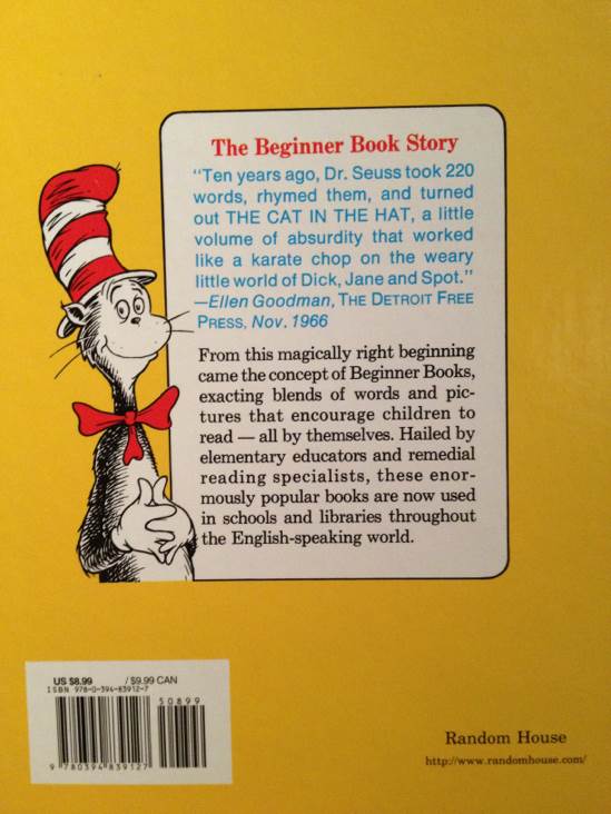 Dr. Seuss: I Can Read With My Eyes Shut! - Dr Seuss (Beginner Books - Hardcover) book collectible [Barcode 9780394839127] - Main Image 2