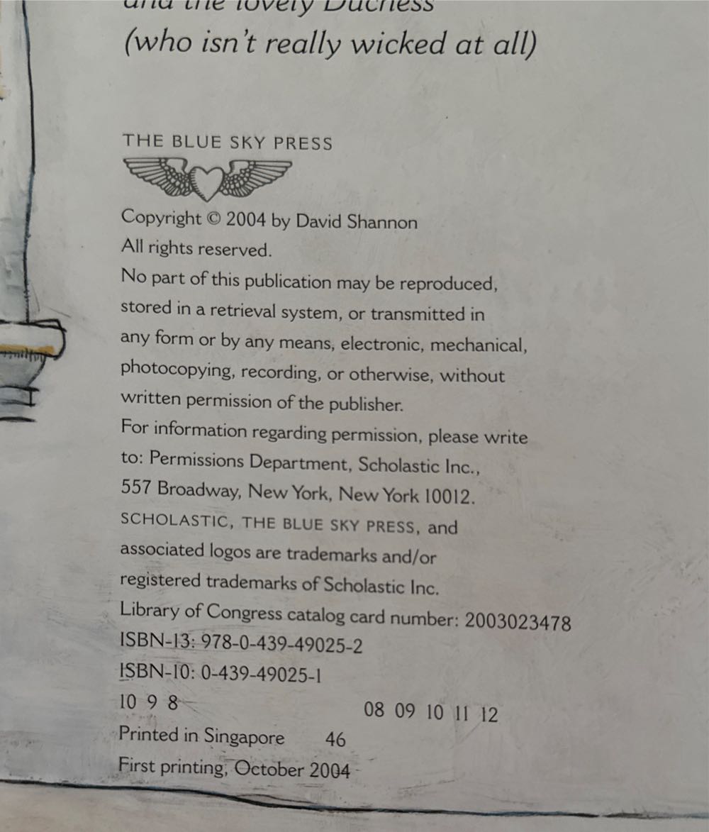 Alice The Fairy - David Shannon (Blue Sky Press (AZ) - Hardcover) book collectible [Barcode 9780439490252] - Main Image 3