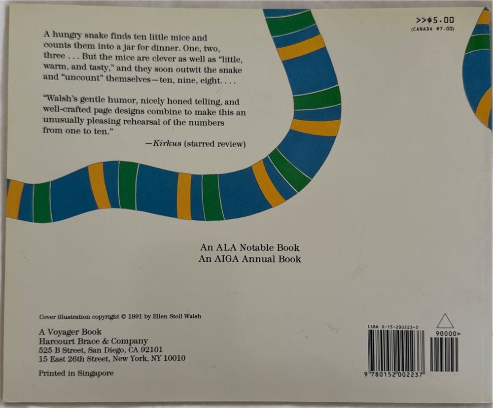 Mouse Count - Ellen Stoll Walsh (Sandpiper - Paperback) book collectible [Barcode 9780152002237] - Main Image 2