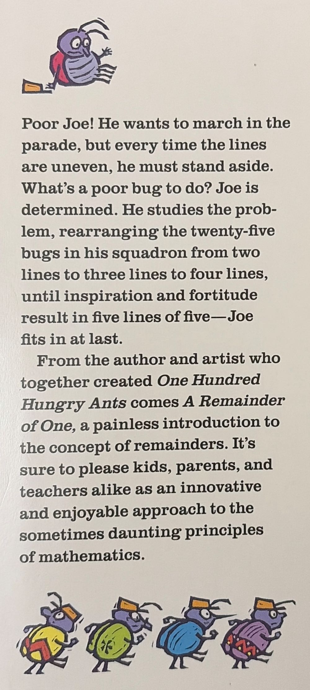 A Remainder Of One - Elinor Pinczes (Houghton Mifflin Harcourt) book collectible [Barcode 9780395694558] - Main Image 2