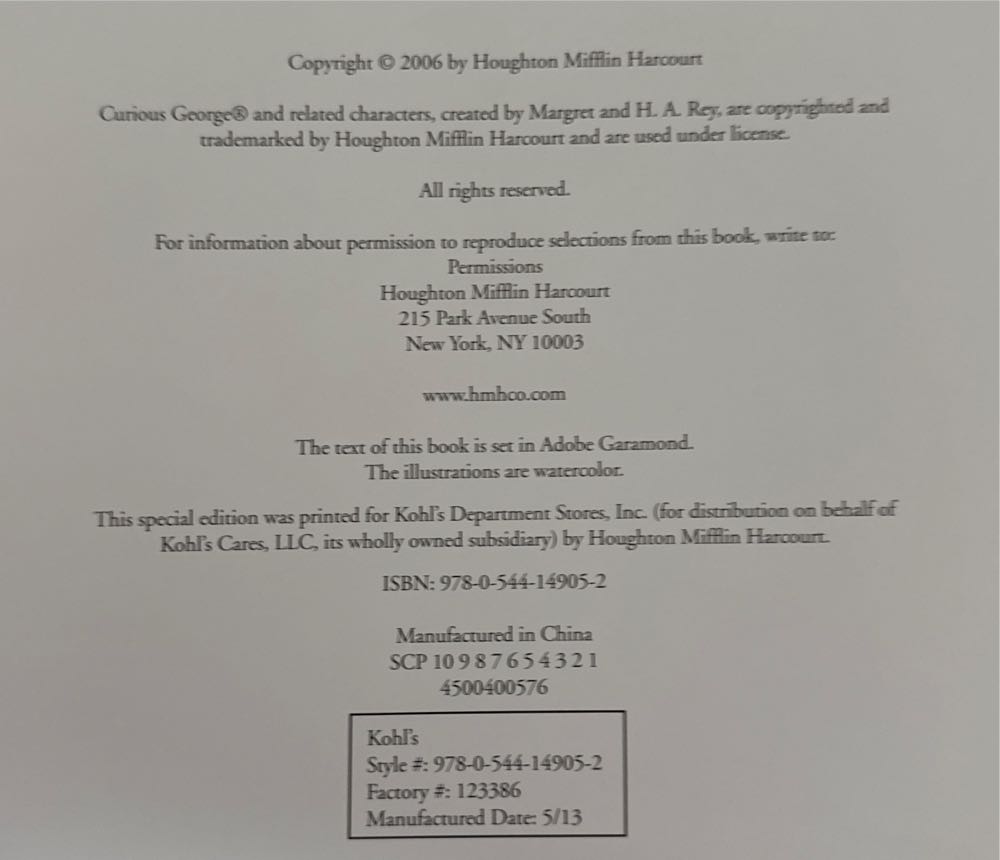 Curious George’s Dinosaur Discovery - Margret Rey (Houghton Mifflin Harcourt - Hardcover) book collectible [Barcode 9780544149052] - Main Image 3