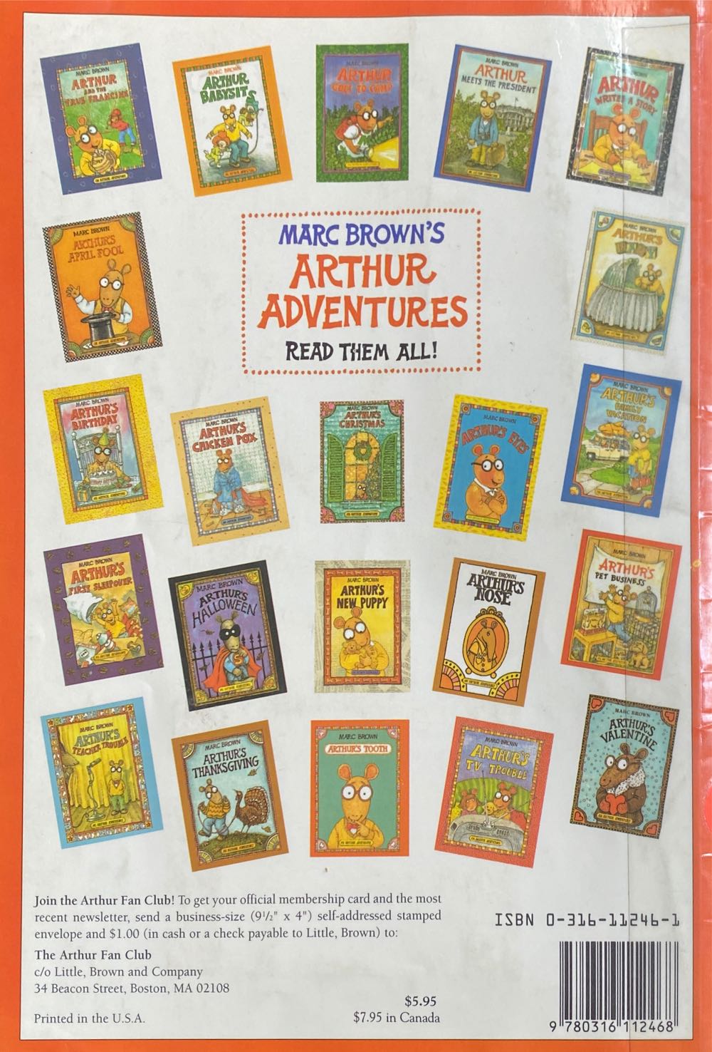 Arthur’s Tooth - Marc Brown (Little, Brown and Company - Paperback) book collectible [Barcode 9780316112468] - Main Image 2