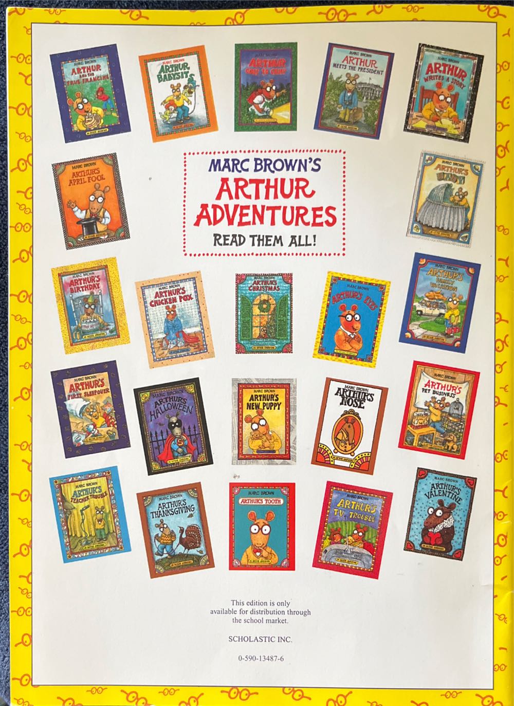 Arthur’s Eyes - Marc Brown (Scholastic Inc. - Paperback) book collectible [Barcode 9780590134873] - Main Image 2