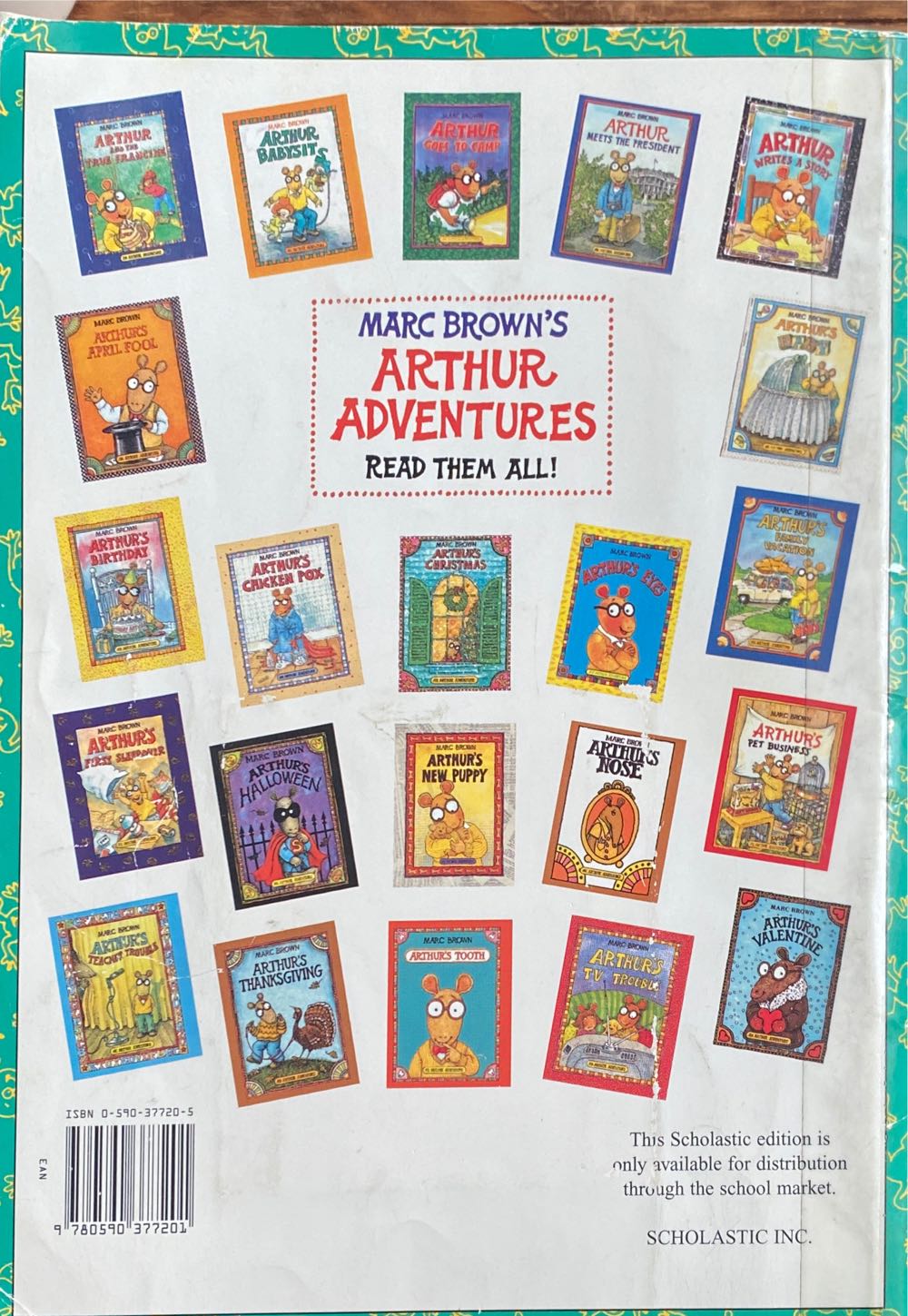 Arthur Goes To Camp - Marc Brown book collectible [Barcode 9780590377201] - Main Image 2