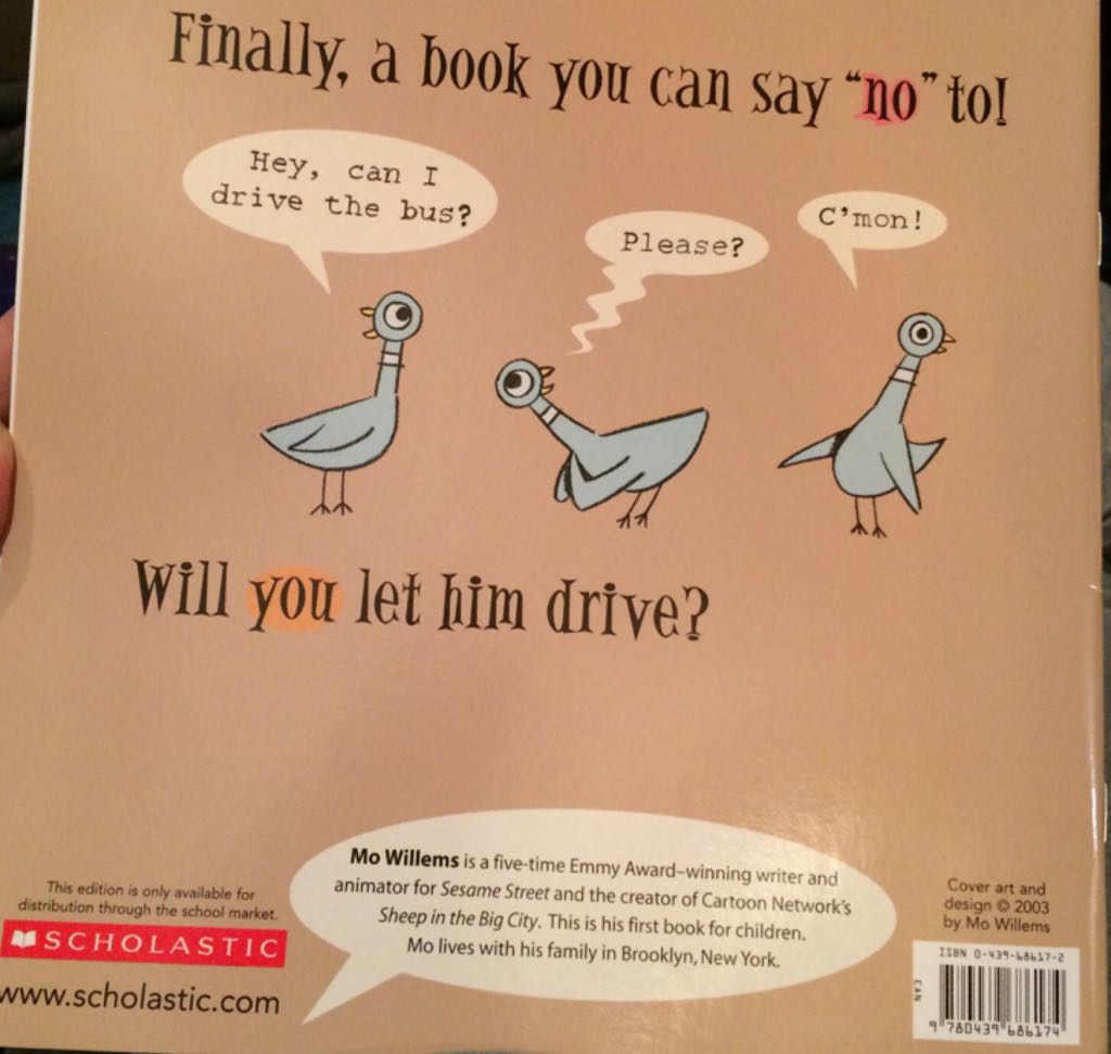 Don’t Let The Pigeon Drive The Bus - Mo Willems (Scholastic Inc. - Paperback) book collectible [Barcode 9780439686174] - Main Image 2