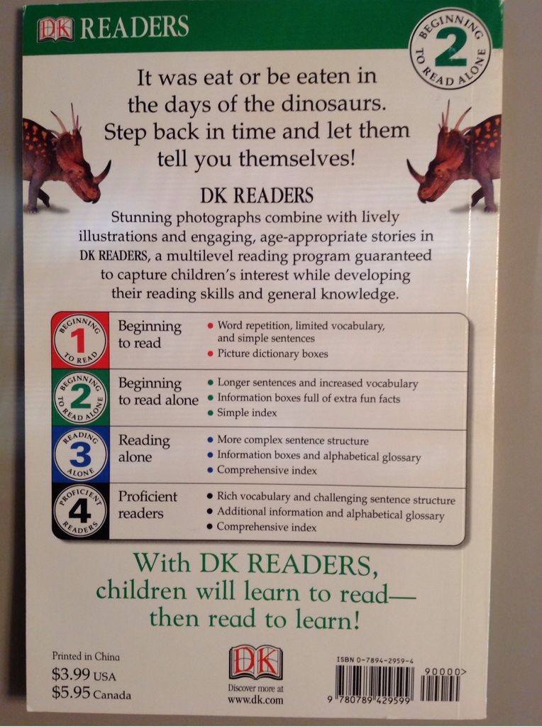 Dinosaur Dinners - Davis Lee (Dk Pub - Paperback) book collectible [Barcode 9780789429599] - Main Image 2