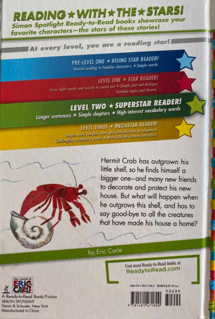 A House For Hermit Crab - Eric Carle book collectible [Barcode 9781481471800] - Main Image 2