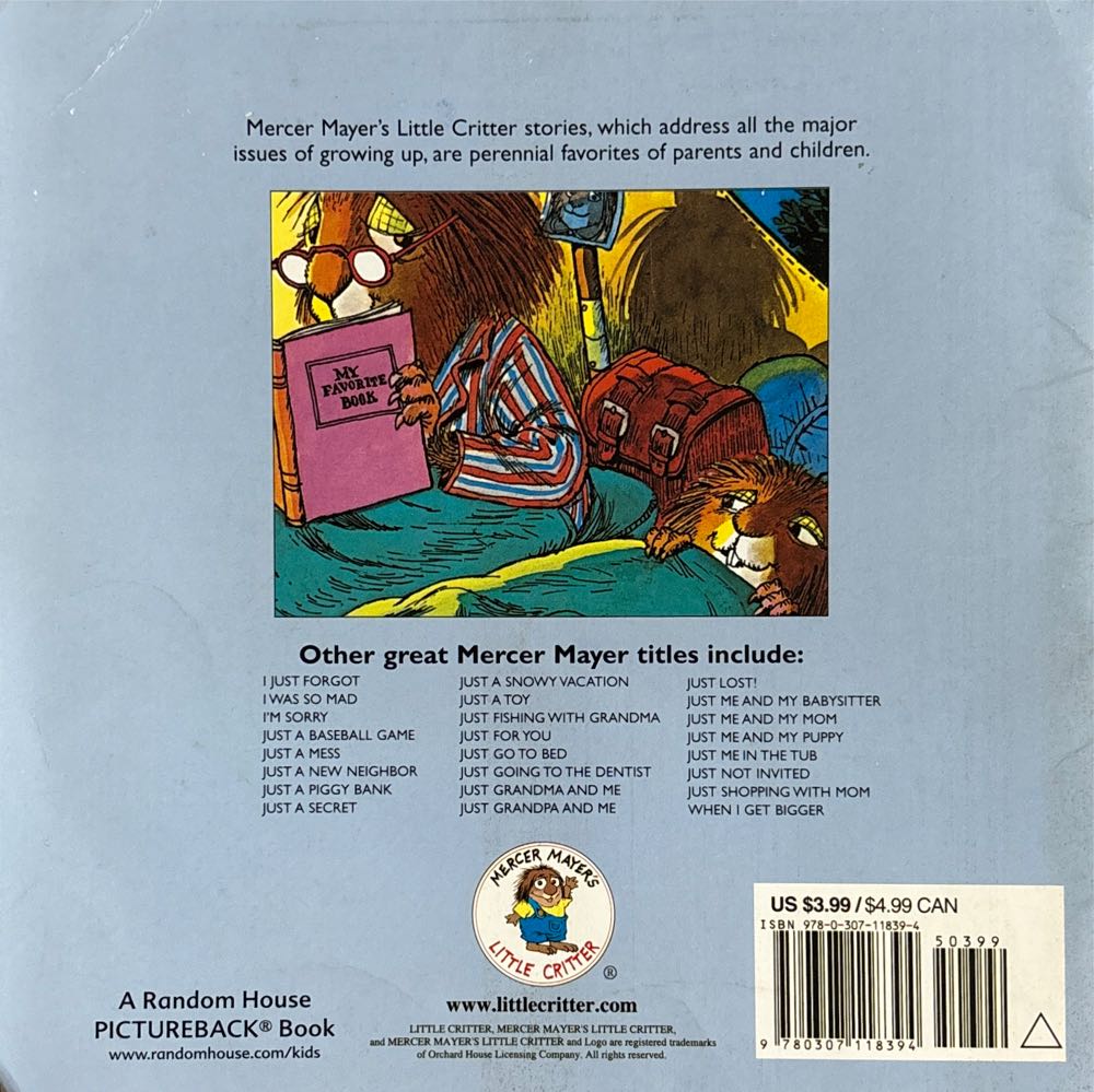 Just Me And My Dad - Mercer Mayer (Golden Books Publishing Company - Paperback) book collectible [Barcode 9780307118394] - Main Image 3