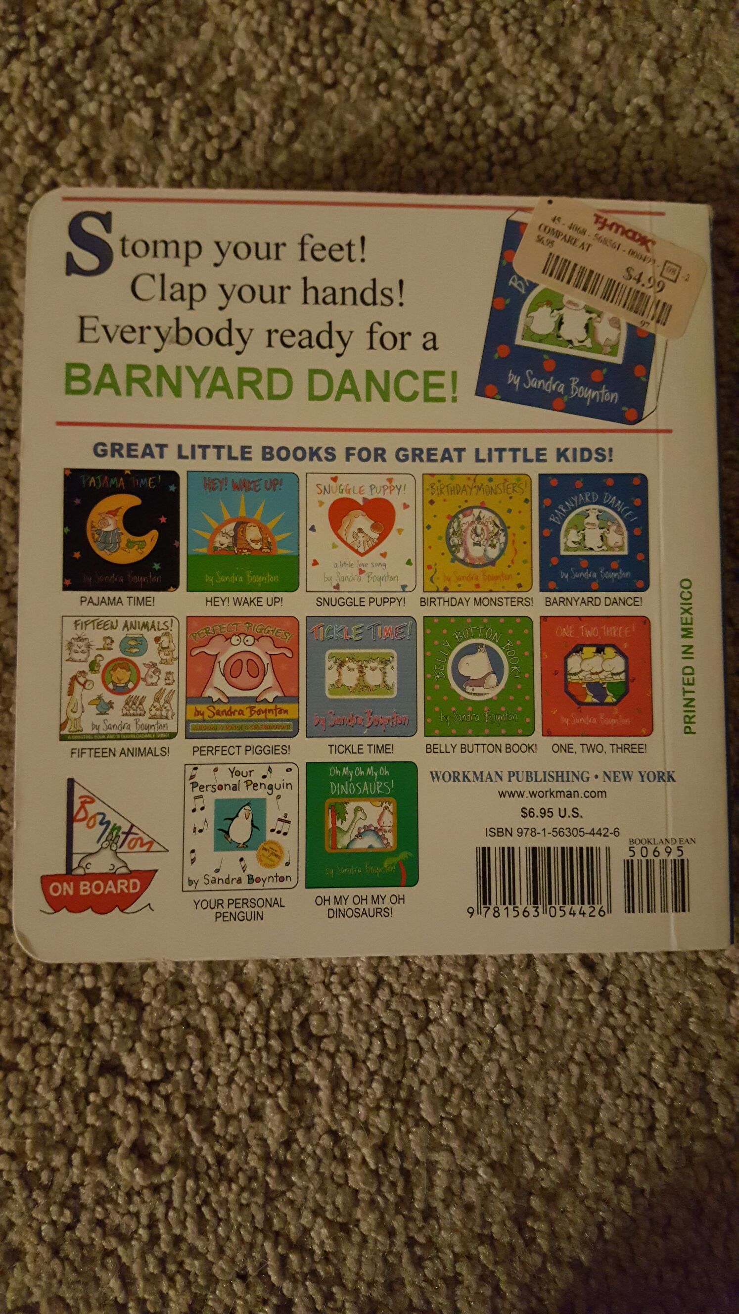 Barnyard Dance - Sandra Boynton (Workman Pub Co - Board Book) book collectible [Barcode 9781563054426] - Main Image 2