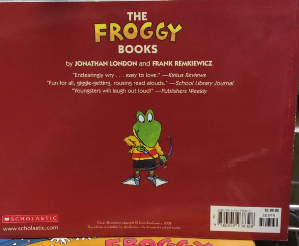 Froggy Goes To Camp - Jonathan London (Scholastic - Paperback) book collectible [Barcode 9780545238328] - Main Image 2
