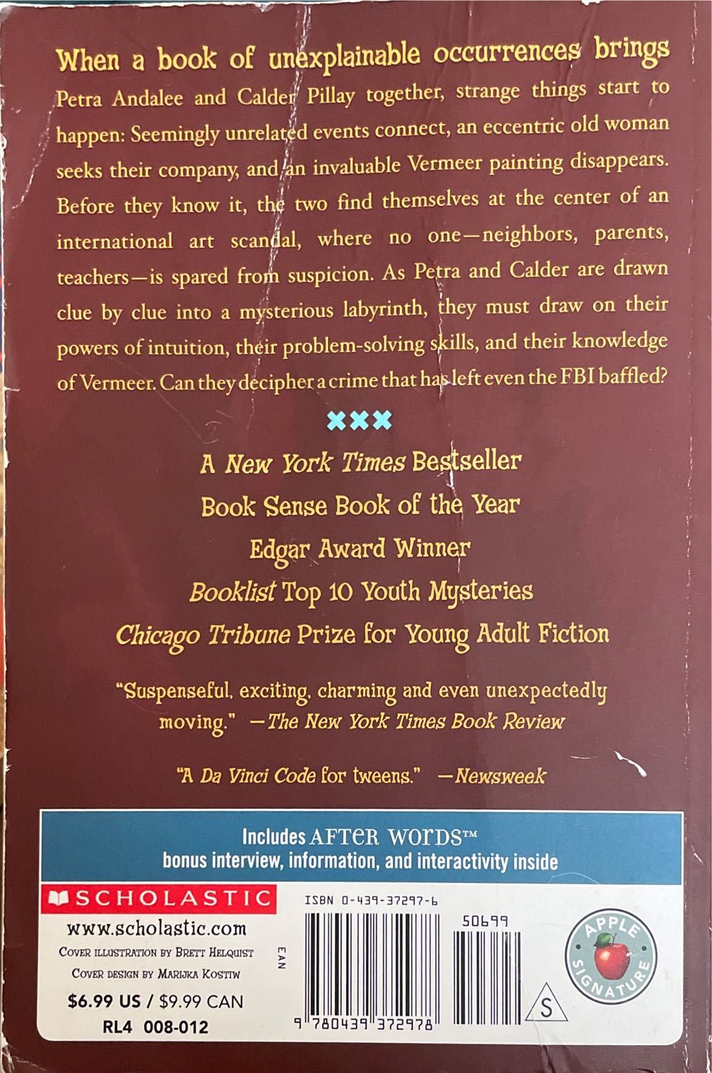 Chasing Vermeer - Blue Balliett (Scholastic Paperbacks - Paperback) book collectible [Barcode 9780439372978] - Main Image 2