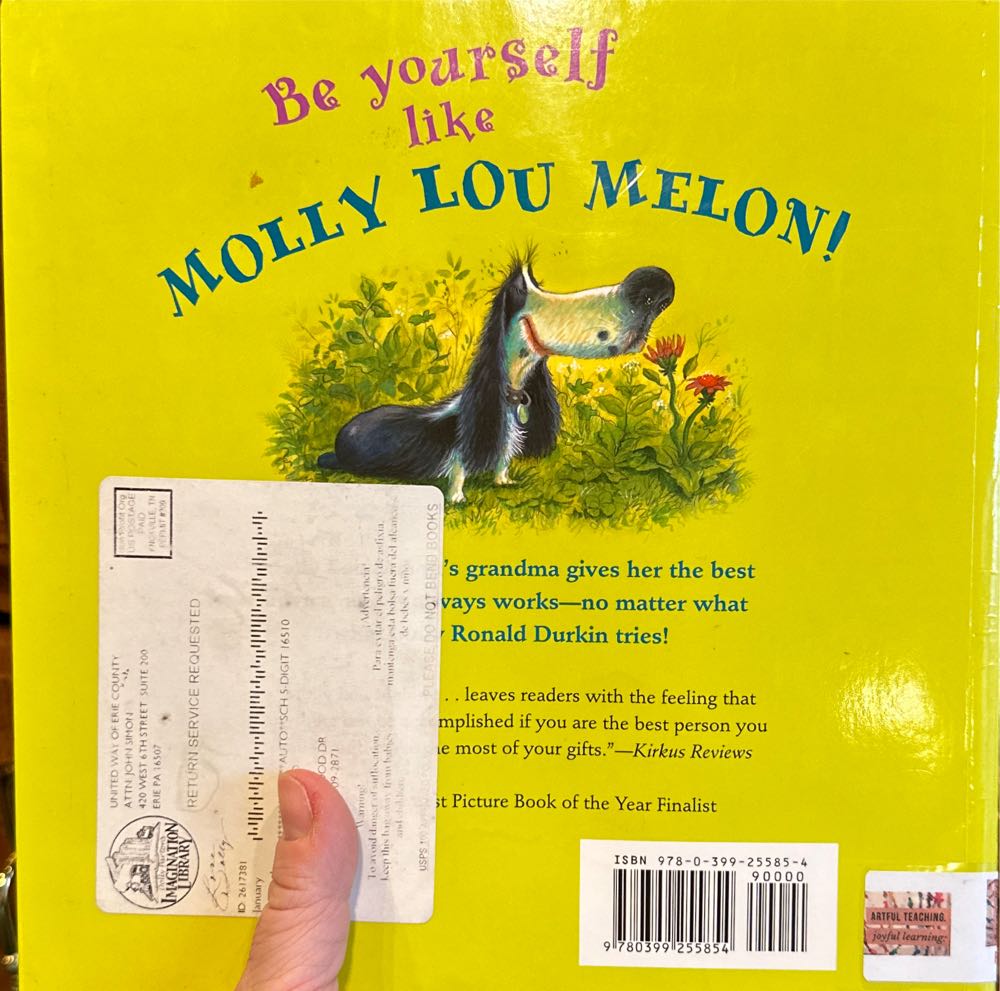 Stand Tall, Molly Lou Melon - Patty Loew (Penguin Group (USA) - Paperback) book collectible [Barcode 9780399255854] - Main Image 3