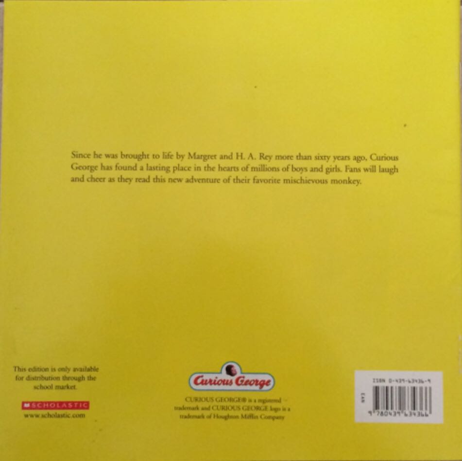 Curious George Visits The Library - Margret & H.A. Rey (Scholastic Inc. - Paperback) book collectible [Barcode 9780439634366] - Main Image 2