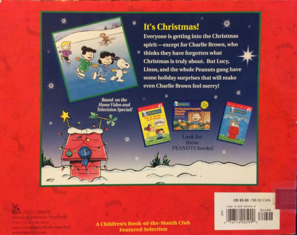 A Charlie Brown Christmas - Charles M. Schulz (Little Simon - Paperback) book collectible [Barcode 9780689846083] - Main Image 2