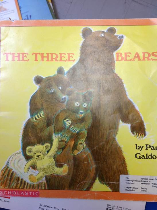 The Three Bears - Gina Ingoglia (Henry Holt Books For Young Readers) book collectible [Barcode 9780590619714] - Main Image 1