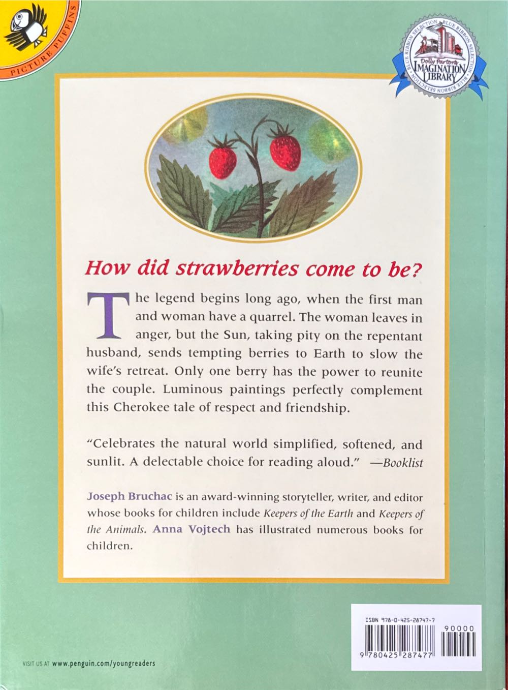 The First Strawberries: A Cherokee Love Story - Joseph Bruchac (Penguin Group - Paperback) book collectible [Barcode 9780425287477] - Main Image 2
