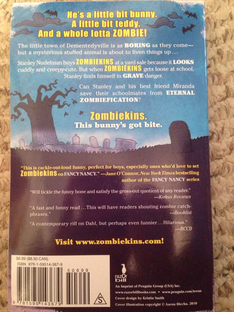 Zombiekins - Kevin Bolger (Penguin Group - Paperback) book collectible [Barcode 9781595143679] - Main Image 2
