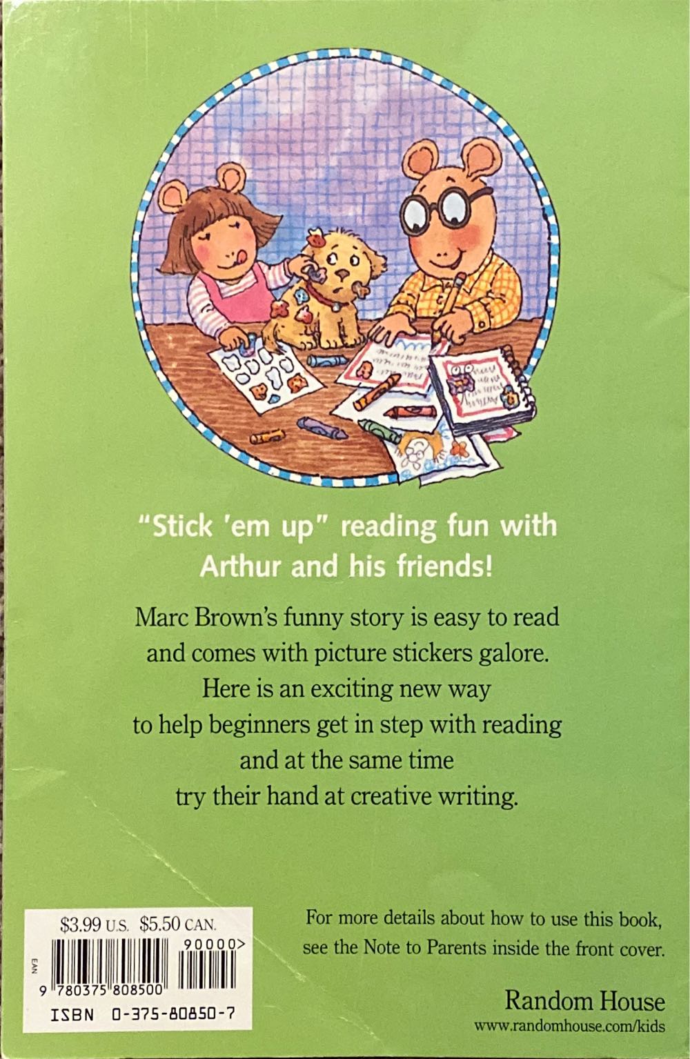 Arthur In A Pickle - Marc Brown (- Paperback) book collectible [Barcode 9780375808500] - Main Image 2