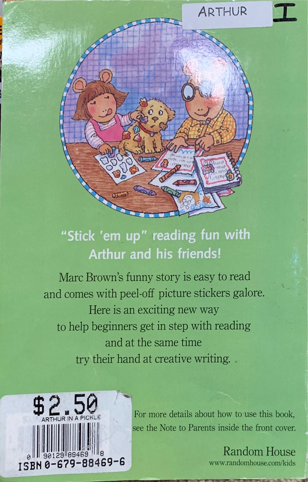 Arthur In A Pickle - Marc Brown (Random House Books for Young Readers - Paperback) book collectible [Barcode 9780679884699] - Main Image 2