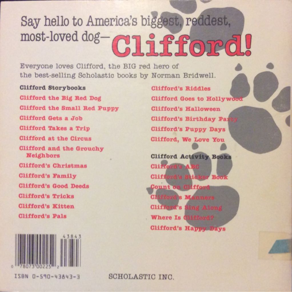 Clifford We Love You - Norman Bridwell (Scholastic Inc. - Paperback) book collectible [Barcode 9780590438438] - Main Image 2