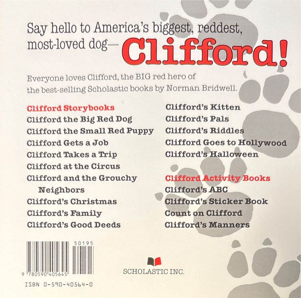 Clifford’s Manners - Norman Bridwell (Scholastic Inc. - Paperback) book collectible [Barcode 9780590405645] - Main Image 2