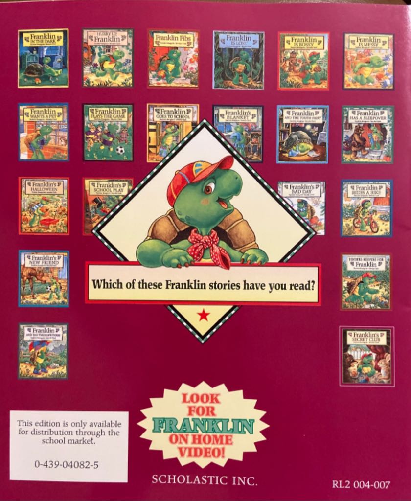 Franklin’s Secret Club - Paulette Bourgeois (Scholastic, Inc - Paperback) book collectible [Barcode 9780439040822] - Main Image 2