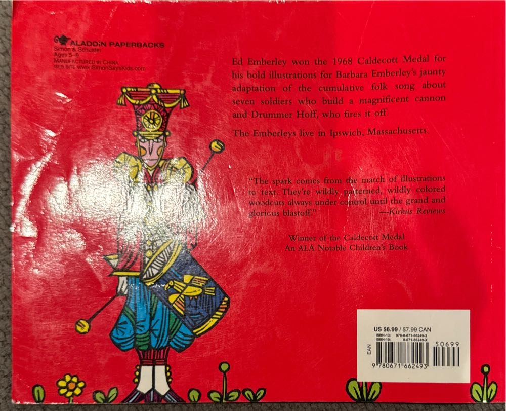 Drummer Hoff - Barbara Emberley (Aladdin) book collectible [Barcode 9780671662493] - Main Image 2