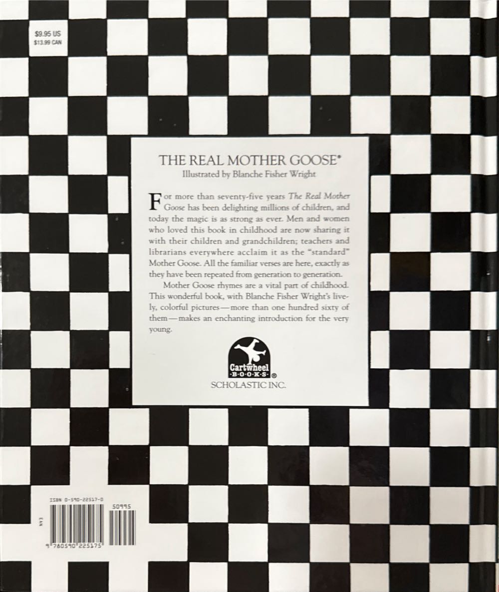 The Real Mother Goose - Rand McNally (Cartwheel Books Scholastic Inc - Hardcover) book collectible [Barcode 9780590225175] - Main Image 2