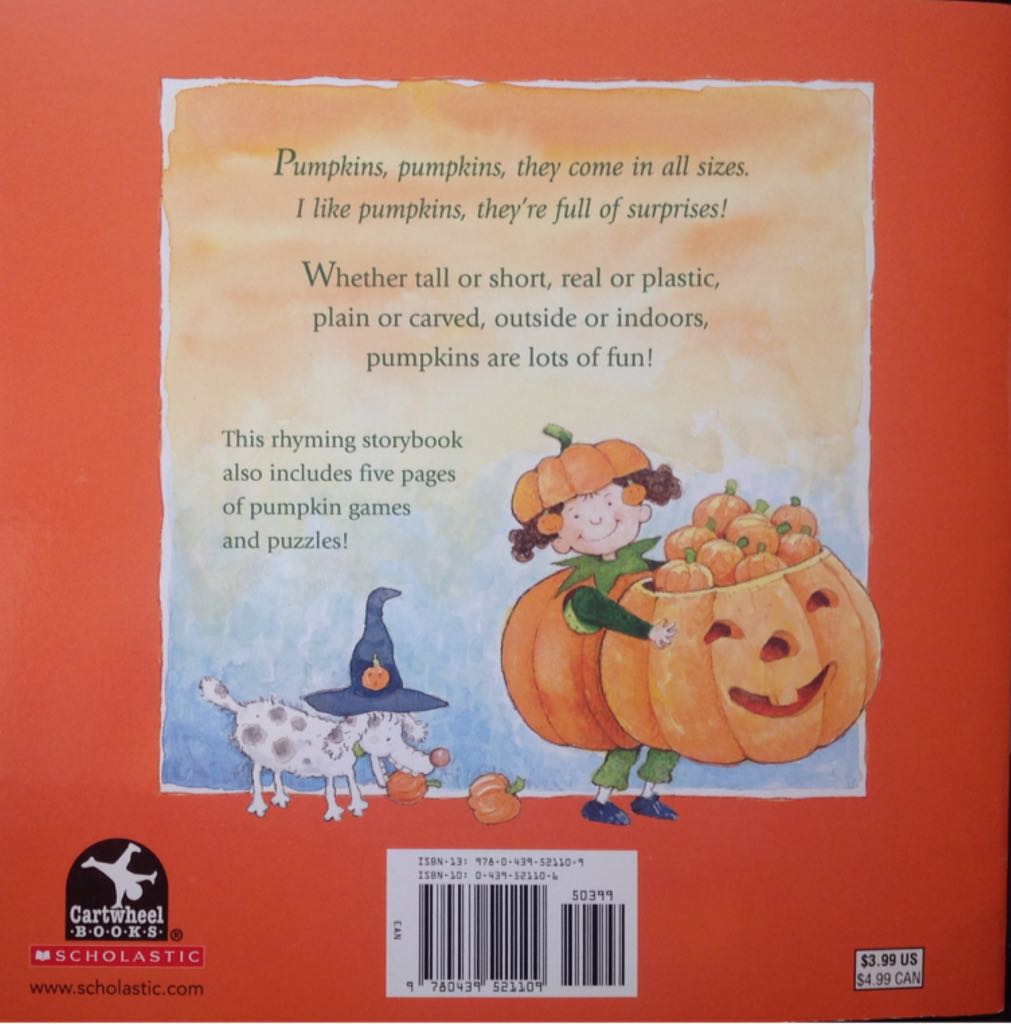 I Like Pumpkins - Jerry Smath (Cartwheel - Paperback) book collectible [Barcode 9780439521109] - Main Image 2