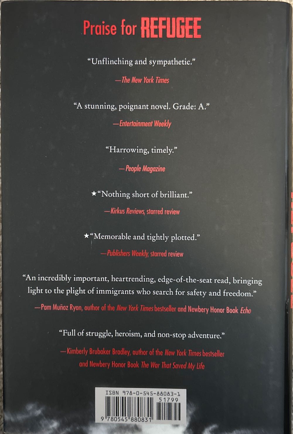 Refugee - Alan Gratz (Scholastic Press - Hardcover) book collectible [Barcode 9780545880831] - Main Image 2