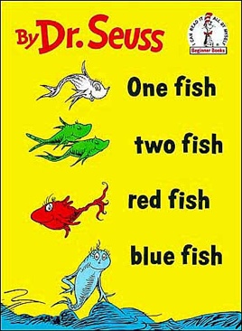 Dr. Seuss: One Fish, Two Fish, Red Fish, Blue Fish - Dr. Seuss (New York : Random House - Hardcover) book collectible [Barcode 9780394800134] - Main Image 1