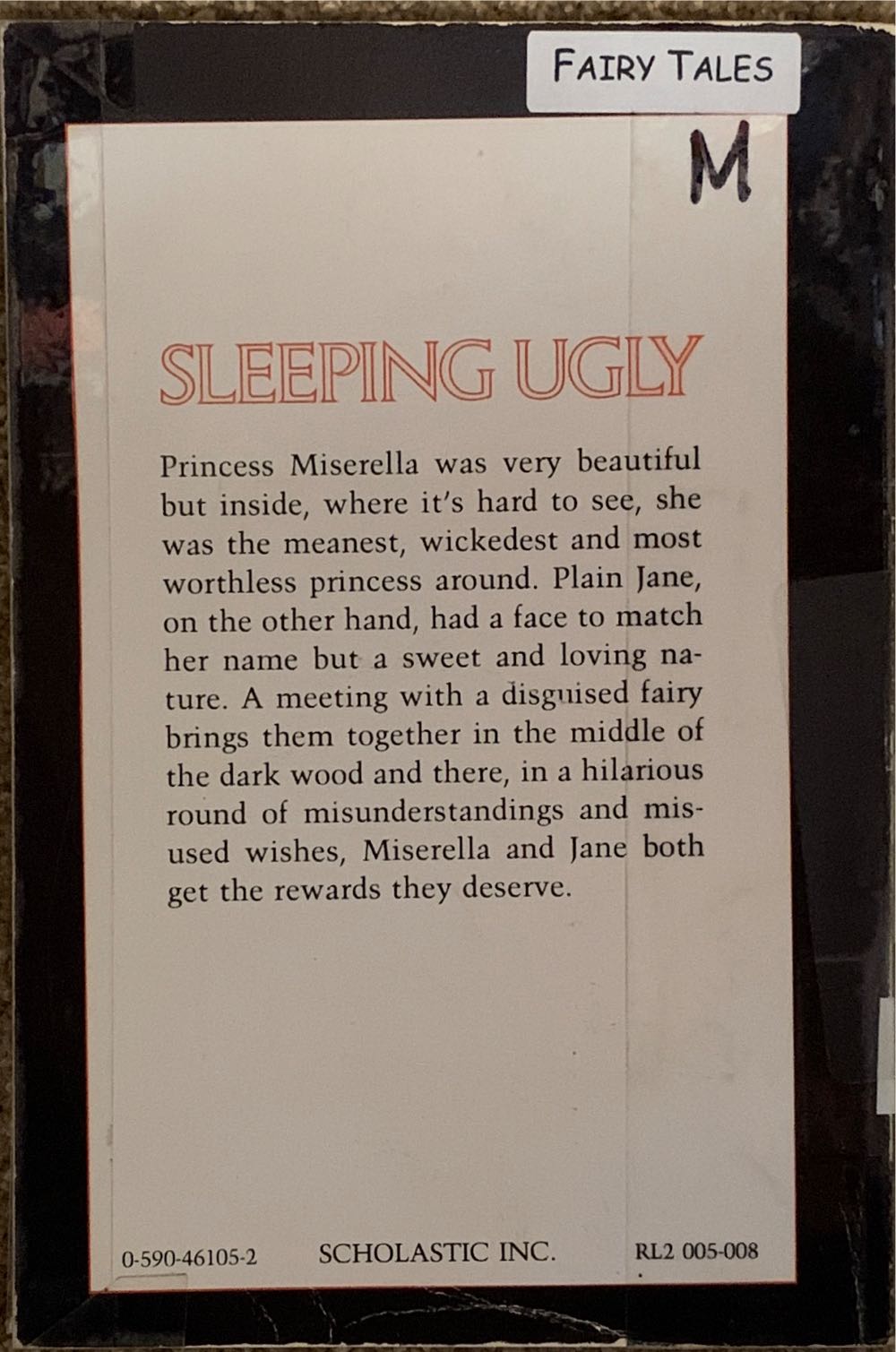 Sleeping Ugly - Howie Dewin (Scholastic Inc.) book collectible [Barcode 9780590461054] - Main Image 2