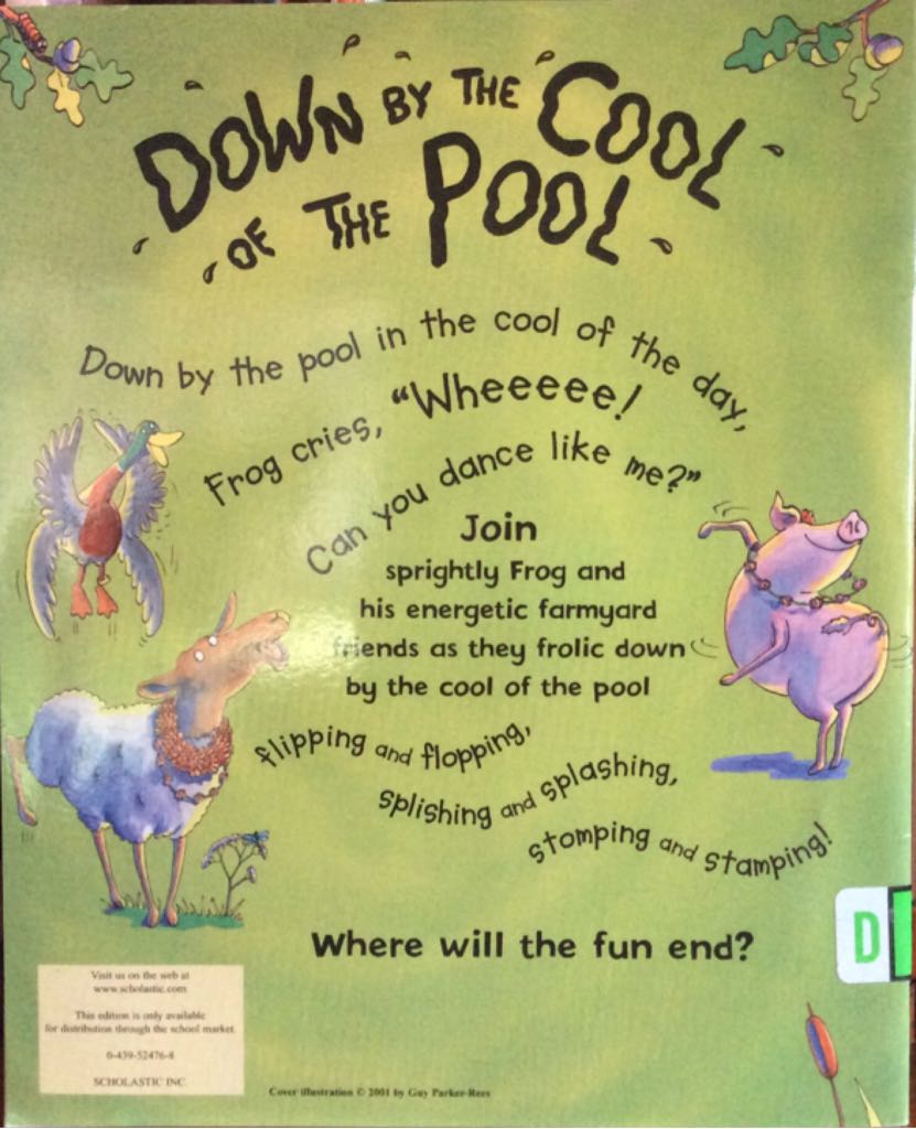 Down By The Cool Of The Pool - David Mitton (Cartwheel Books - Paperback) book collectible [Barcode 9780439524766] - Main Image 2