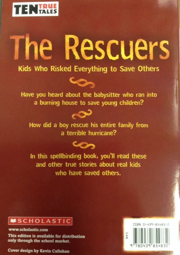 10 True Tales: The Rescuers - Allan Zullo (Scholastic - Paperback) book collectible [Barcode 9780439854832] - Main Image 2