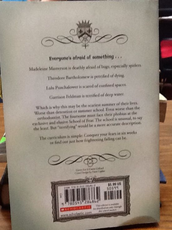 School Of Fear - Gitty Daneshvari (Scholastic Inc. - Paperback) book collectible [Barcode 9780545286862] - Main Image 2