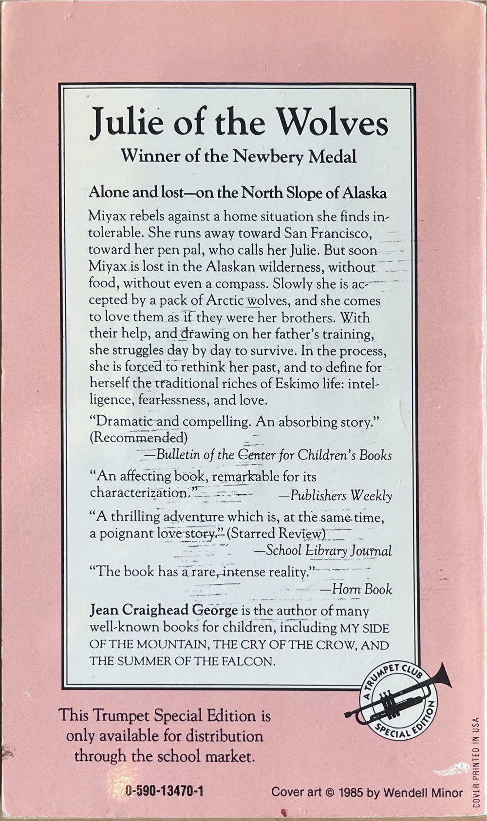 Julie Of The Wolves - Jean George (HarperCollins Publishing - Paperback) book collectible [Barcode 9780590134705] - Main Image 2