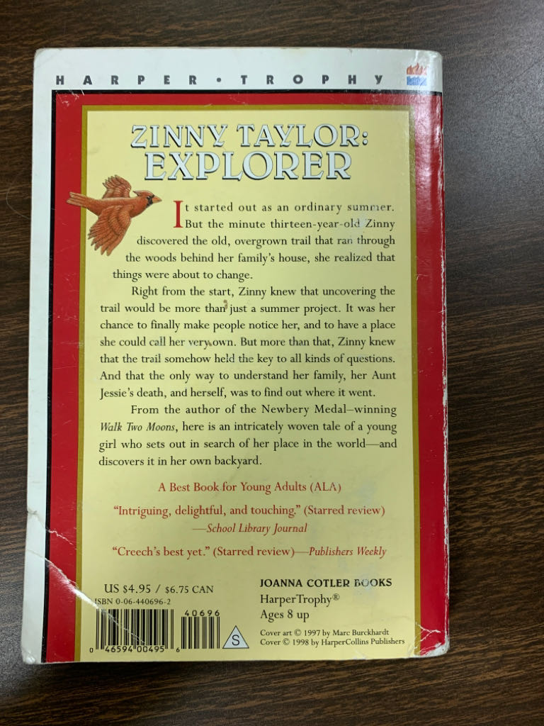 Chasing Redbird - Sharon Creech (HarperCollins - Paperback) book collectible [Barcode 9780064406963] - Main Image 2