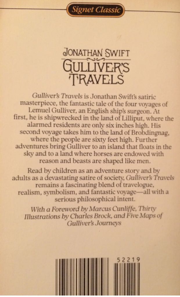 Gulliver’s Travels - Retold from Jonathan Swift (Signet Classics - Paperback) book collectible [Barcode 9780451522191] - Main Image 2