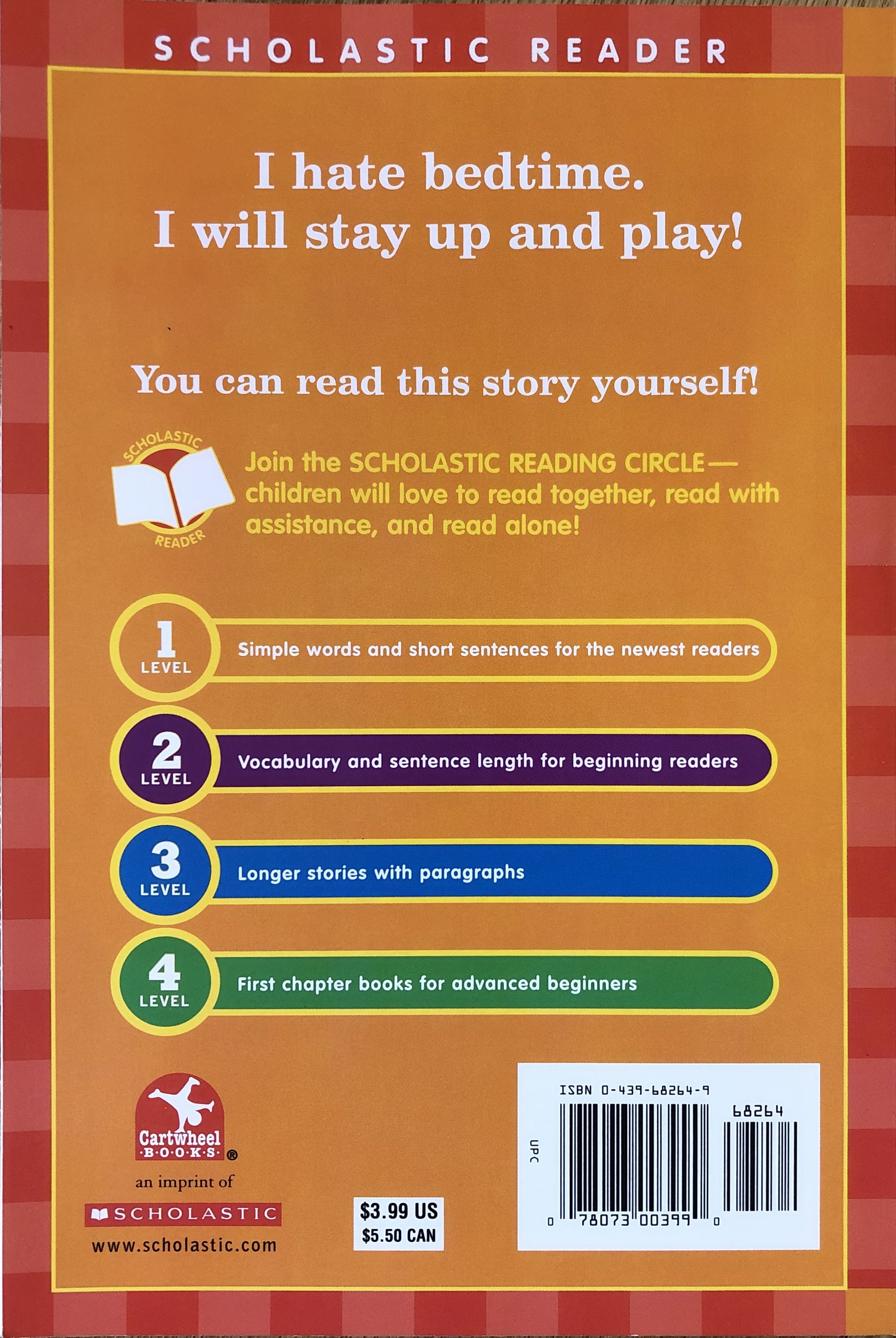 I Hate Bedtime - Hans Wilhelm (Scholastic Inc. - Paperback) book collectible [Barcode 9780439682640] - Main Image 2