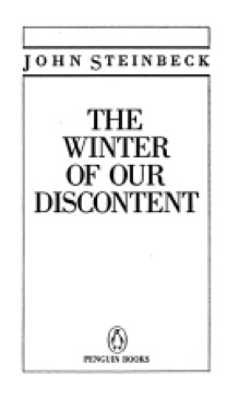 The Winter Of Our Discontent - John Steinbeck (A Penguin Book - Hardcover) book collectible [Barcode 9780140062212] - Main Image 1