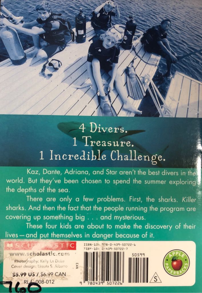 Dive: The Discovery (Book One) - Gordon Korman (Scholastic Canada Ltd. - Paperback) book collectible [Barcode 9780439507226] - Main Image 2